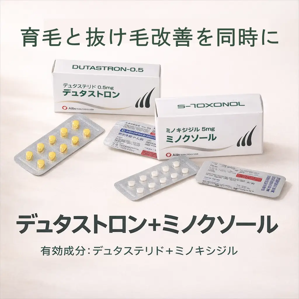 デュタストロン+ミノクソール